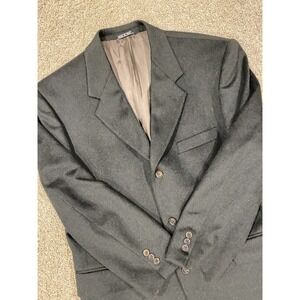 Lanificio Made In Italy Cashmere And Wool Todays Man‎ Black Blazer Jacket Sz 40R